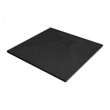 Welland kőhatású zuhanytálca szifonnal 90 x 90 cm - fekete (GT-9090SS) kád, zuhanykabin