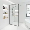 Welland Montana walk-in zuhanyfal 90 x 195 cm - fekete profil