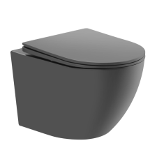 Welland Primo Rimless fali WC csésze + soft-close slim WC ülőke - szürke szaniter
