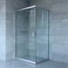 Welland RE-810 zuhanykabin elhúzható ajtóval - 80 x 100 cm - matt króm profil