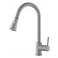 Welland Siena kihúzható fejes mosogató csaptelep - szürke csaptelep