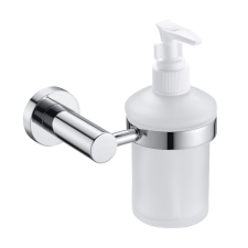 Welland Topaz szappanadagoló - króm / tejüveg / fehér (96313) fürdőszoba kiegészítő