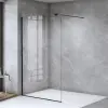 Welland Vista walk-in zuhanyfal 120 x 195 cm - fekete profil