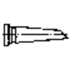 Weller LT-GW keskenyedő, egyoldalt csapott, lapos formájú pákahegy, forrasztóhegy 2.3 mm (54441099) forrasztási tartozék