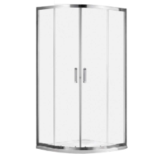 Wellis Caprera 2 tolóajtós íves zuhanykabin zuhanytálca nélkül Easy clean bevonattal kád, zuhanykabin