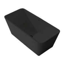 Wellis Carib Matt Black öntöttmárvány szabadon álló kád 167,5x85x53 cm kád, zuhanykabin