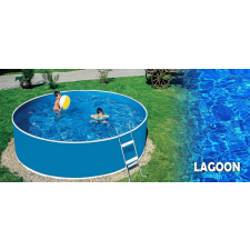 Wellis Lagoon Basic merevfalú kerek medence, 460x90 cm-es méretben, homokszűrővel, vastagított belső fóliával medence