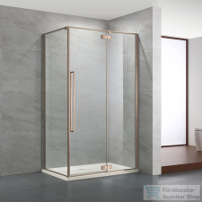 Wellis Mika 120x90 szögletes nyílóajtós zuhanykabin Easy Clean bevonattal, brushed rosegold WC00572 kád, zuhanykabin