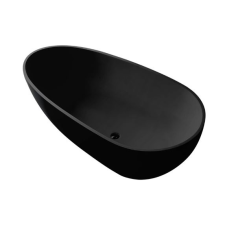 Wellis Soul Matt Black öntöttmárvány szabadon álló kád kád, zuhanykabin