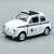 Welly Fiat Nuova 500 taxi Róma  1:38 autómodel
