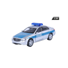 Welly Makett autó, 1:34, 2016 Mercedes-Benz E-osztály rendőrségi, ezüst makett