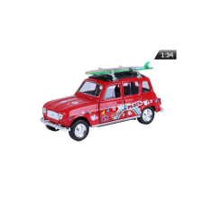 Welly Makett autó, 1:34, Renault 4, piros makett