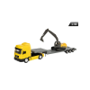 Welly Makett kamion, 1:43, MAN, kotrógép, sárga
