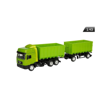 Welly Makett kamion, 1:43, MAN Truck, konténer, zöld makett