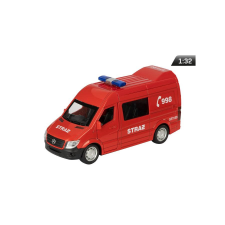 Welly Makett tűzoltóautó, 1:32, Mercedes-Benz Guard, piros, szirénával rc autó