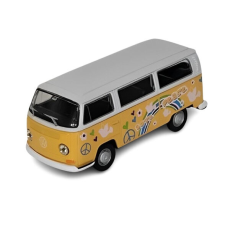  Welly Volkswagen autóbusz 1972, méretarány 1:34, 11 cm, sárga makett