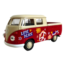  Welly Volkswagen T1 Pick Up modellautó, méretarány 1:34, piros makett