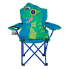 Welora Camping szék gyerekeknek, összecsukható, dinoszauruszok modell, huzattal, 35x35x57cm, kék