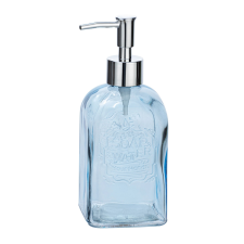 WENKO Szappan adagoló Vetro négyzet kék fürdőszoba kiegészítő