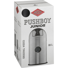  WESCO Pushboy Junior 22 literes nyomófedeles fém szemetes - Matt grafit szemetes