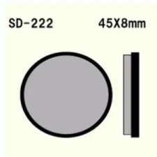 Wesrah Fékbetét VD-222 Wesrah Futómű és fék alkatrészek Fékbetétek (tárcsafék) egyéb motorkerékpár alkatrész