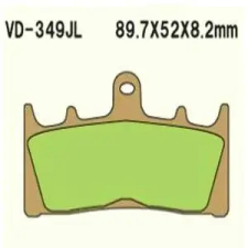Wesrah fékbetét VD-349SRJL8 Wesrah Futómű és fék alkatrészek Fékbetétek (tárcsafék) egyéb motorkerékpár alkatrész