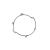 Wesrah kuplungfedél tömítés Kawasaki KX125 95-98R Wesrah Motor alkatrészek Tömítések Egyéb tömítések