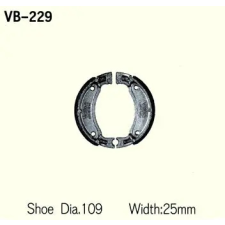 Wesrah VB-229 fékpofa Wesrah  Futómű és fék alkatrészek Fékpofák (dobfék) egyéb motorkerékpár alkatrész