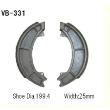 Wesrah VB-331 fékpofa Wesrah Futómű és fék alkatrészek Fékpofák (dobfék) egyéb motorkerékpár alkatrész