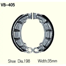 Wesrah VB-405 fékpofa Wesrah Futómű és fék alkatrészek Fékpofák (dobfék) egyéb motorkerékpár alkatrész
