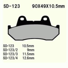 Wesrah VD-123 (FA69) fékbetét Wesrah Futómű és fék alkatrész Fékbetét (tárcsafék) egyéb motorkerékpár alkatrész