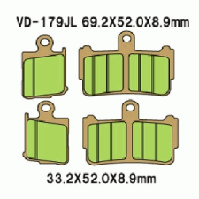Wesrah VD-179JL fékbetét Wesrah Futómű és fék alkatrész Fékbetét (tárcsafék) egyéb motorkerékpár alkatrész