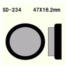 Wesrah VD-234 fékbetétek Wesrah Futómű és fék alkatrészek Fékbetétek (tárcsafék) egyéb motorkerékpár alkatrész