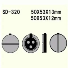 Wesrah VD-320 fékbetét Wesrah Futómű és fék alkatrészek Fékbetétek (tárcsafék) egyéb motorkerékpár alkatrész