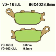 Wesrah Vesrah VD-163JL fékbetét Wesrah Futómű és fék alkatrész Fékbetét (tárcsafék) egyéb motorkerékpár alkatrész