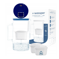 Wessper D2 FutureFlow Aquamax 3,3 l ÜVEGKANCSÓ + 1x vízszűrő patron (SÖTÉTKÉK) kisháztartási gépek kiegészítői