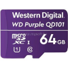 Western Digital MicroSD kártya - 64GB (microSDHCT, SDA 6.0, 24/7 működtetés, Purple) (WDD064G1P0C)
