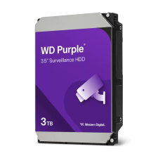 Western Digital Purple Surveillance 3TB 3.5" 5400rpm 128MB SATA WD34PURZ merevlemez, ssd