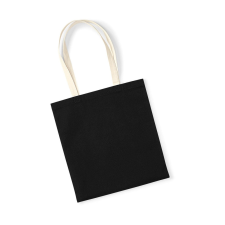 Westford Mill Uniszex organikus bevásárló táska Westford Mill EarthAware™ Organic Bag for Life - Contrast Handle Egy méret, Fekete/Naturál kézitáska és bőrönd