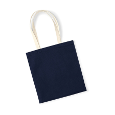 Westford Mill Uniszex organikus bevásárló táska Westford Mill EarthAware™ Organic Bag for Life - Contrast Handle Egy méret, French Sötétkék (navy)/Naturál kézitáska és bőrönd
