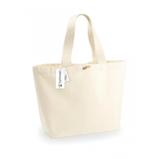 Westford Mill Uniszex organikus bevásárló táska Westford Mill EarthAware™ Organic Marina Tote XL Egy méret, Naturál