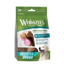 Whimzees Puppy M/L fogászati rágókák kölyökkutyáknak 14 db jutalomfalat kutyáknak