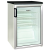 Whirlpool ADN 140 W üvegajtós hűtőszekrény, aluminium, 85cm magas, 123L