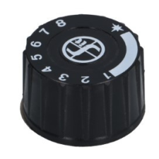 Whirlpool gomb MINISIT fekete ? 37 mm beépíthető gépek kiegészítői