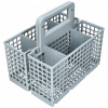 WHIRLPOOL - INDESIT Evőeszköztartó kosár, megváltozott forma (eredeti, szürke) WHIRLPOOL mosogatógép