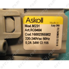 WHIRLPOOL - INDESIT Szivattyú, ürítő (eredeti) INDESIT mosógép beépíthető gépek kiegészítői