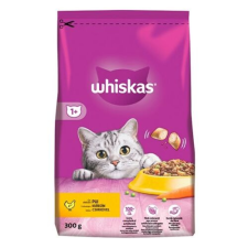 Whiskas Állateledel száraz WHISKAS macskáknak csirkeússal májas falatkákkal 300g macskaeledel