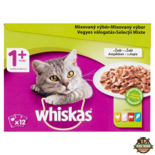 Whiskas Alutasak 12-pack halas-húsos mix válogatás 12*85g Multipack macskaeledel