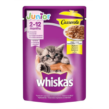  Whiskas alutasak Junior csirke Casserole – 4×85 g macskaeledel