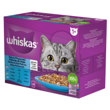 Whiskas halas tasakos eledel válogatás felnőtt macskák számára 12 x 85 g macskaeledel